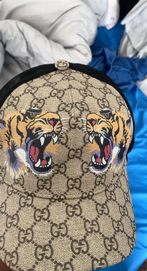 gucci tiger cap fake